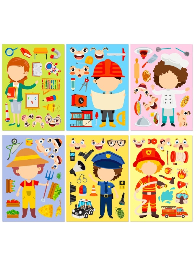 NIBEMINENT 6 Pcs Professional Dress-Up Deco Kit Waterproof Stickers, High Definition Printing Bright Colors, Suitable for Laptop Skateboard Luggage Water Bottle Guitar DIY - Image 2