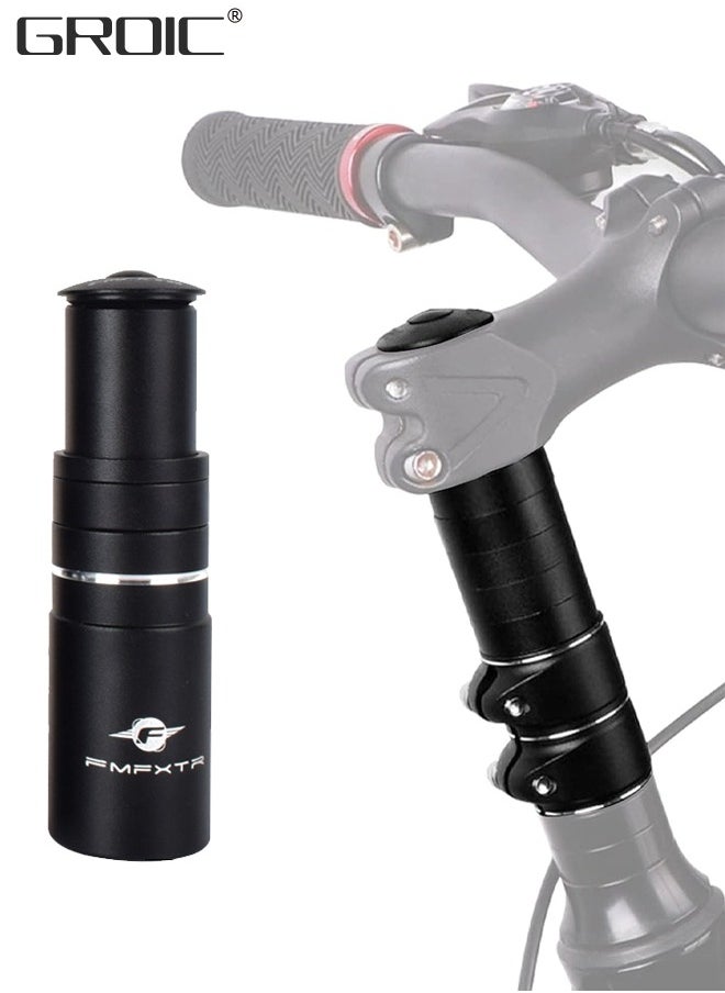 GROIC Bike Stem Riser 28.6mm Bicycle Fork Stem Extender Aluminium Alloy Adjustable Handlebar Riser Adapter for Mountain Bike, Road Bike, MTB, BMX, Fixie Aluminium Alloy Adjustable Bike Stem Riser  - Image 1