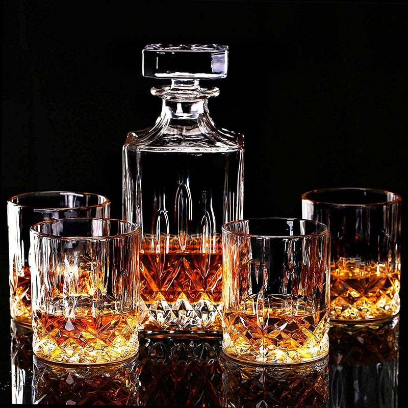 M T BROTHERS M T BROTHERS - Whiskey Decanter for Scotch, Liquor, Vodka, Wine or Bourbon - Irish Cut - (1000 ML Decanter)  - Image 3