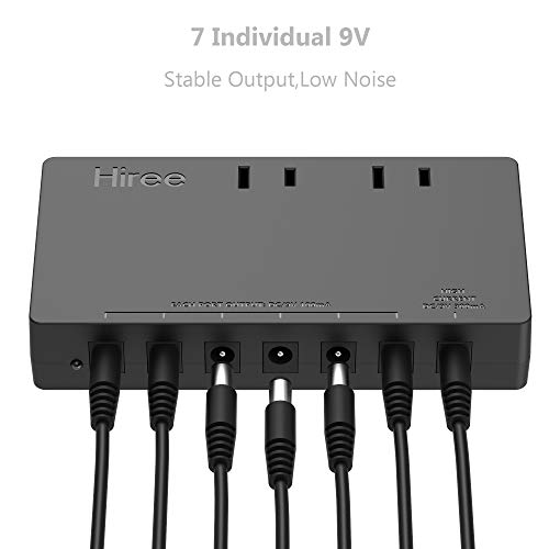 Hiree Guitar Pedal Power Supply Adapter Station Distributor 10 Isolated DC Output for 9V/12V/18V Effect PedalBoard with 4 AC Outlet for Charging Speaker, Musical Instruments - Image 3