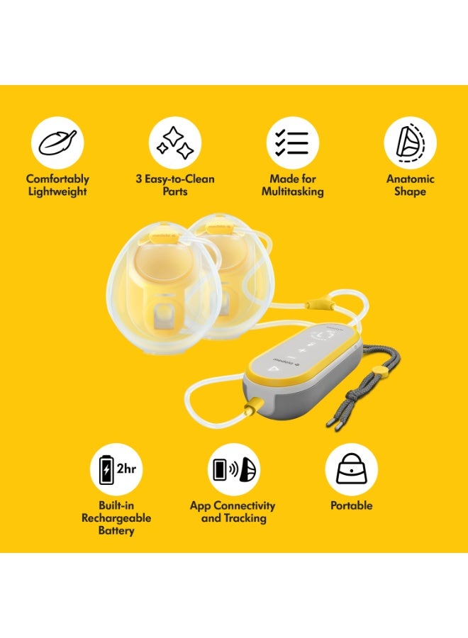 Medela Portable Freestyle Hands-Free Wearable And Double Electric Breast Pump With App connectivity - Image 3