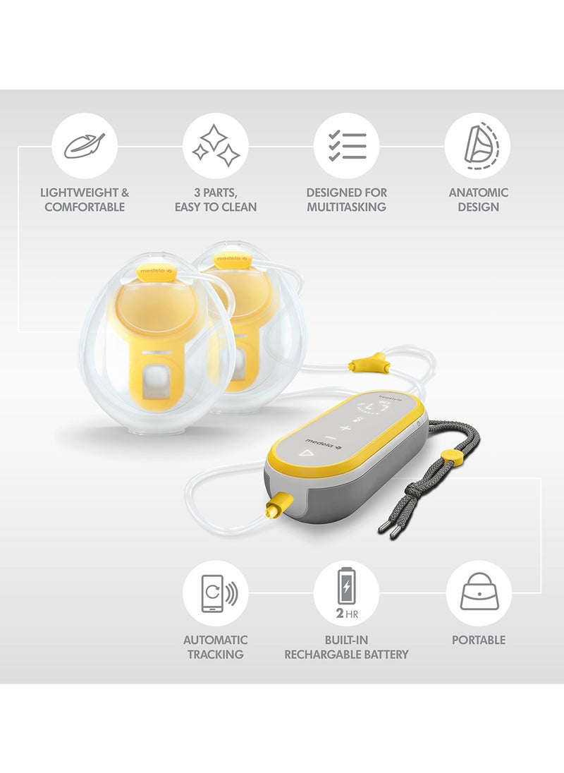 Medela - Portable Freestyle Hands-Free Wearable And Double Electric Breast Pump With App connectivity - Image 1