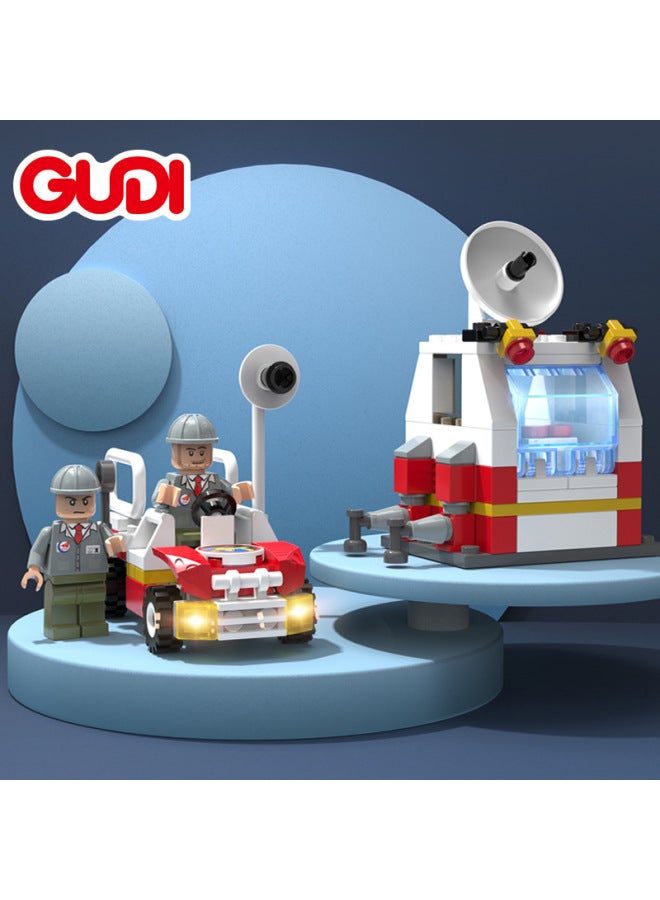 Gudi Aviation Building Blocks Aerospace Assembled Children's Toy Aircraft Rocket Launch Center Intelligence Boy Gift-Color:Space Shuttle-297 Tablets - Image 4