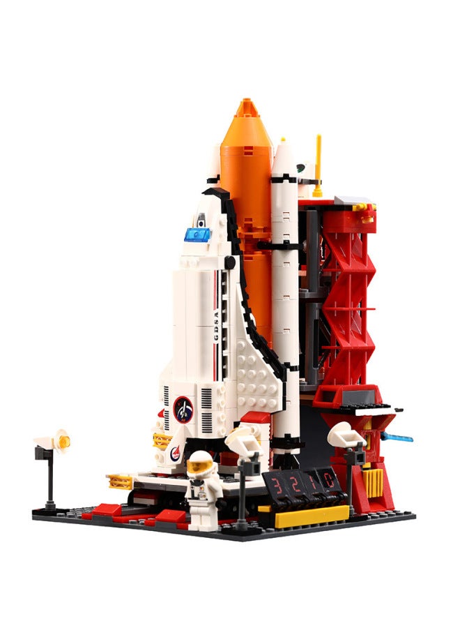 Gudi Aviation Building Blocks Aerospace Assembled Children's Toy Aircraft Rocket Launch Center Intelligence Boy Gift-Color:Space Shuttle-297 Tablets - Image 5