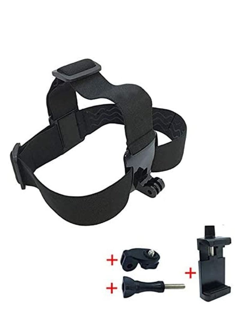 SYOSI - Head Strap Mount Harness Belt for SJCAM EKEN GoPro Hero 7 6 5 4 Xiaomi Yi 4K Sony Action Cam Accessories Mobile Phone Holder - Image 1