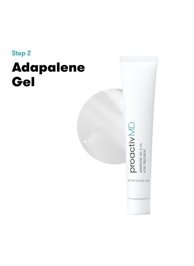 Proactiv - MD Adapalene Gel Acne Kit - with Adapalene Gel Acne Treatment, Green Tea Face Cleanser, and Moisturizer with Hyaluronic Acid- 30 Day Kit - Image 1