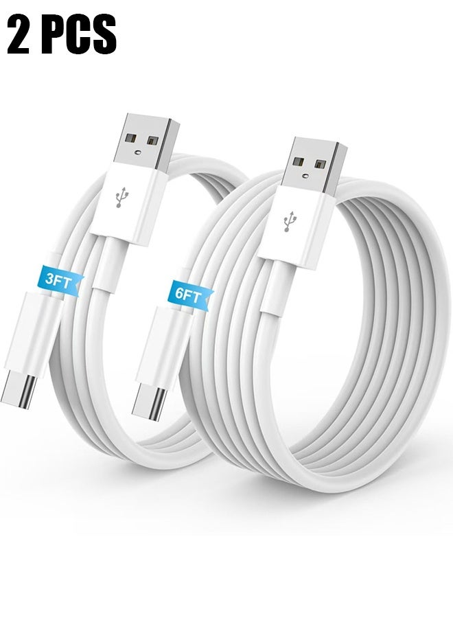 اتش واي كابل CarPlay للسيارة لأجهزة iPhone 17 و16 و15، عبوتان [3 أقدام و6 أقدام] USB A إلى USB C لكابل CarPlay، iPad، Galaxy، ملحقات Android، كابل شاحن السيارة من نوع C، يدعم شحن سريع حتى 40 واط - Image 1