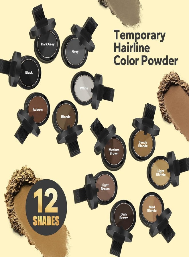 StyleShark Hairline Powder - Stain-Proof Root Touch-Up for Thinning Hair, Sweatproof Color for Women and Men (Dark Brown) - Image 3