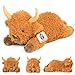 JellyMallow Highland Cow Weighted Stuffed Animals 5 lbs 22 in Highland Cow Weighted Stuffed Animal Plushies Adorable Stuffed Animal Pillows Gifts for Kids and Adults - Image 2