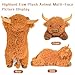 JellyMallow Highland Cow Weighted Stuffed Animals 5 lbs 22 in Highland Cow Weighted Stuffed Animal Plushies Adorable Stuffed Animal Pillows Gifts for Kids and Adults - Image 4