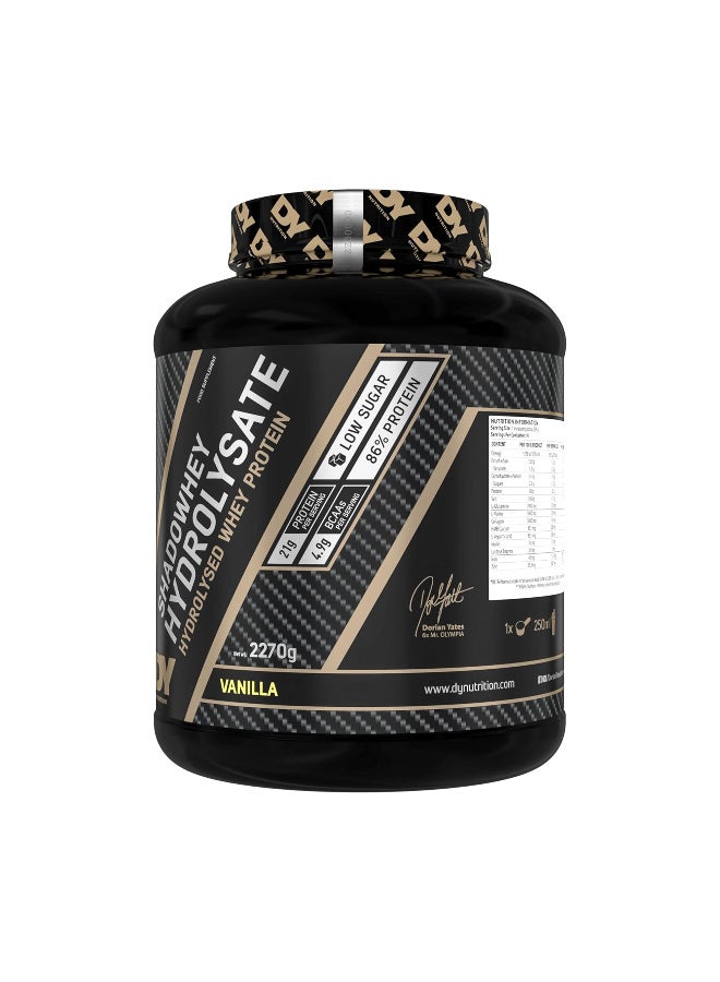dy nutrtion DY Nutrition Shadowhey Hydrolysate, Vanilla - 2270g - Image 2