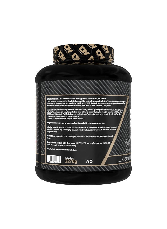 dy nutrtion DY Nutrition Shadowhey Hydrolysate, Vanilla - 2270g - Image 4