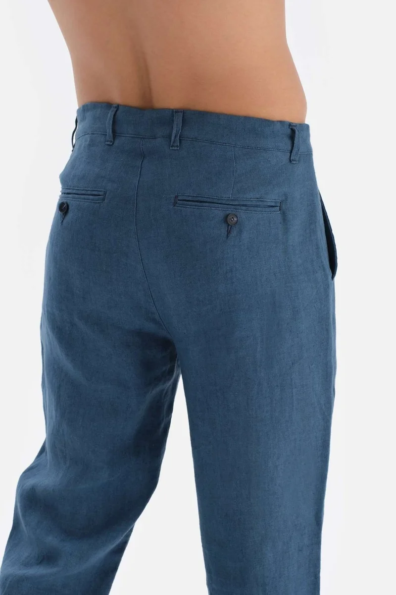 dagi Indigo Linen Trousers