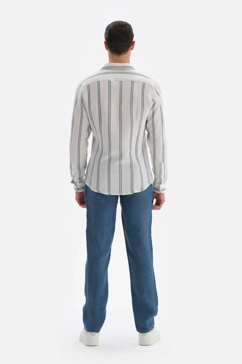 dagi Indigo Linen Trousers