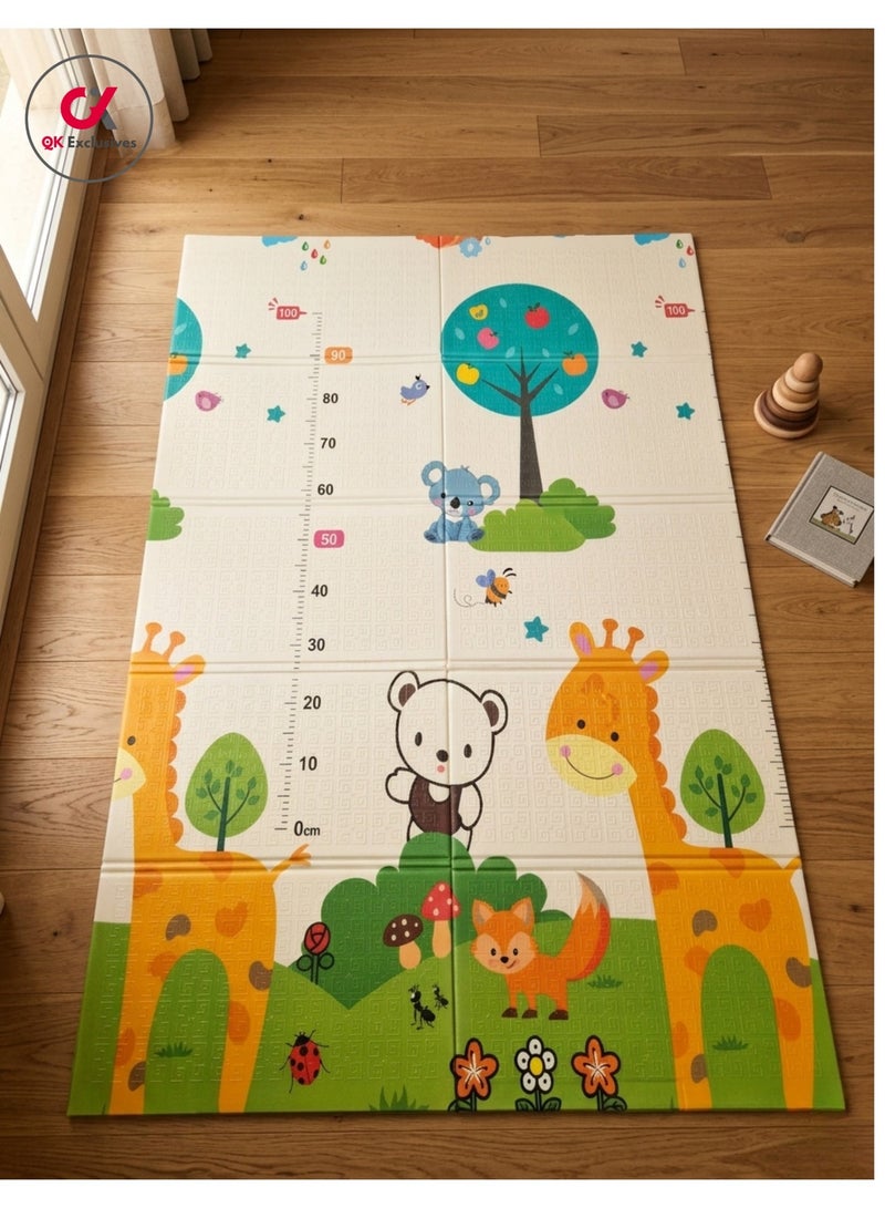 QK Exclusives -Baby Play Mat, 1.2M*1.8M*8MM -Kids Play mat- Double-Sided Baby Play Mat for Floor Play, Extra Thick Crawling Mat for Floor, Waterproof Activity Playmats for Babies, Infants, Play & Tummy Time and Reversible Large Soft for Toddler - Assorted design - Image 1