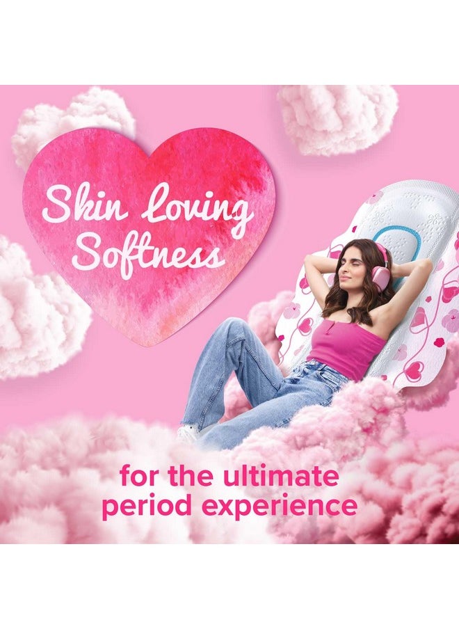 Whisper - Ultra Skin Love Soft Sanitary Pads, 50 Xl Pads, Cottony Soft, Our 1 Softness, Irritation Free, For Intimate Skin, Disposable Wrapper - Image 1