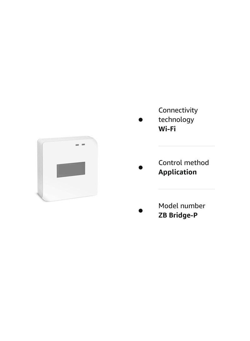 Zigbee Bridge Pro Hub, Wi-Fi Dual-Protocol Supporting, App Control and Multi-Device Management, Compatible with Devices, As A Local Alarm, Set Up Home Security Modes(1 Pack)