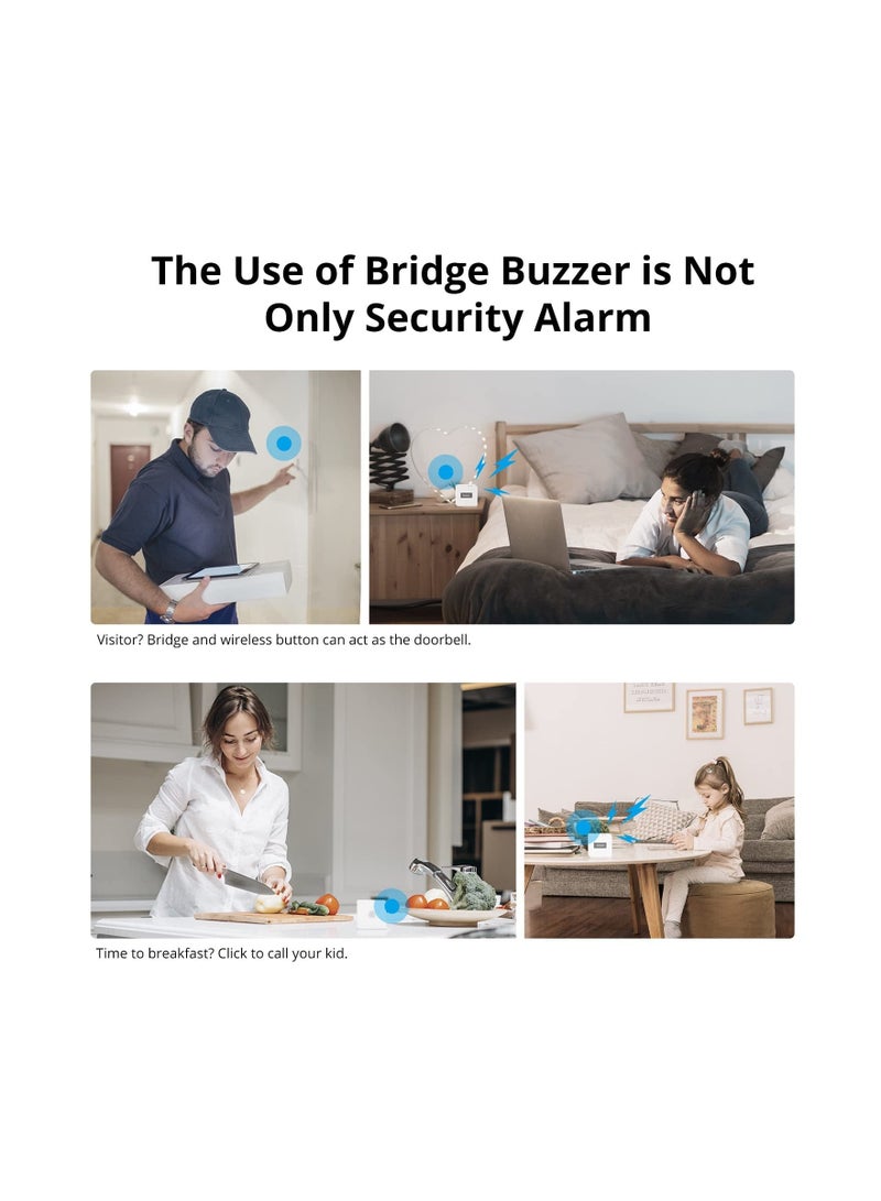 Zigbee Bridge Pro Hub, Wi-Fi Dual-Protocol Supporting, App Control and Multi-Device Management, Compatible with Devices, As A Local Alarm, Set Up Home Security Modes(1 Pack)