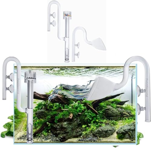 VAYINATO® Aquarium 17mm (Suitable for Hose 16/22mm) Glass Lily Pipe Set (Inlet/Outlet) for Aquarium Canister Filter with Surface Skimmer by Petzlifeworld - Image 1