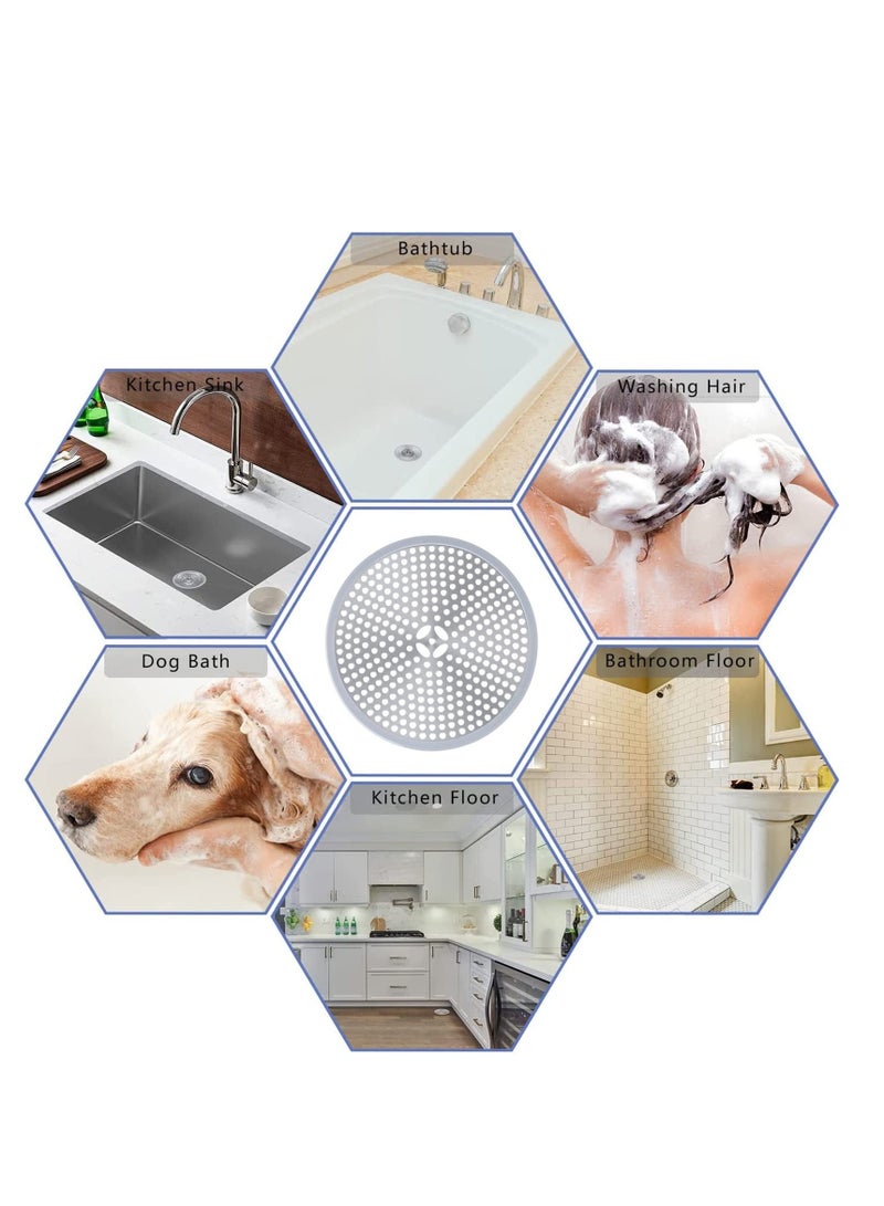 NIBEMINENT Shower Drain Cover Hair Catcher Filter Bathroom Protector Stainless Steel Sink Strainer Bathtub for Kitchen Prevent Clog - Image 3