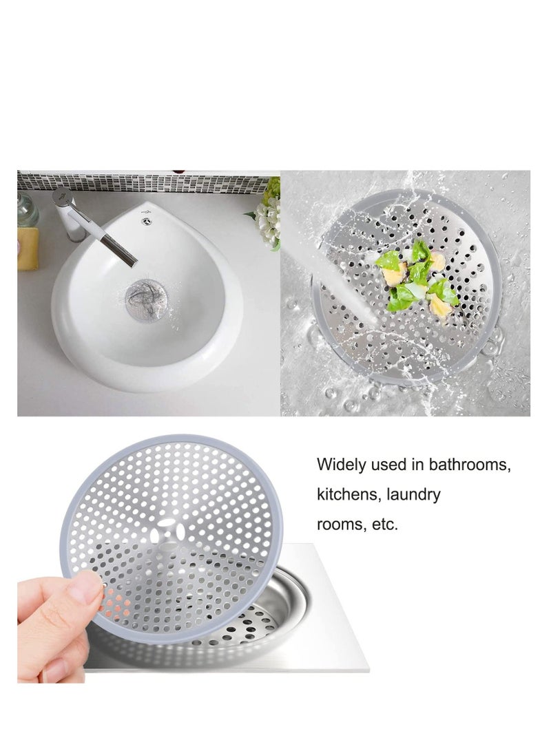 NIBEMINENT Shower Drain Cover Hair Catcher Filter Bathroom Protector Stainless Steel Sink Strainer Bathtub for Kitchen Prevent Clog - Image 2