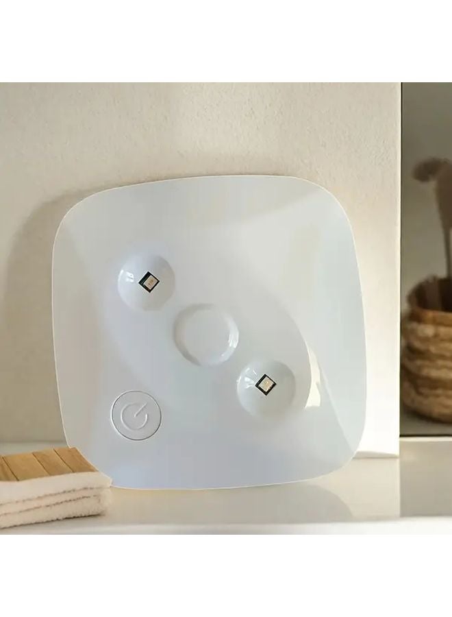 White UVC Smart Toilet Cleaner Portable USB Rechargeable LED Light With Purifier - Image 4