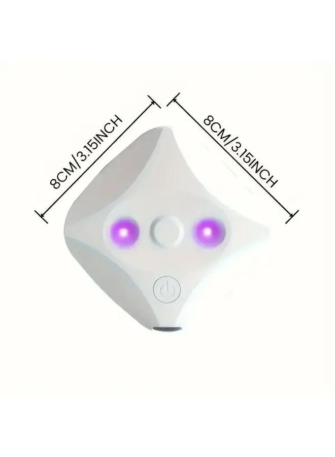 White UVC Smart Toilet Cleaner Portable USB Rechargeable LED Light With Purifier - Image 2