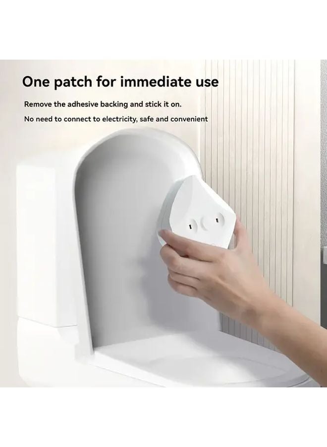 White UVC Smart Toilet Cleaner Portable USB Rechargeable LED Light With Purifier - Image 5
