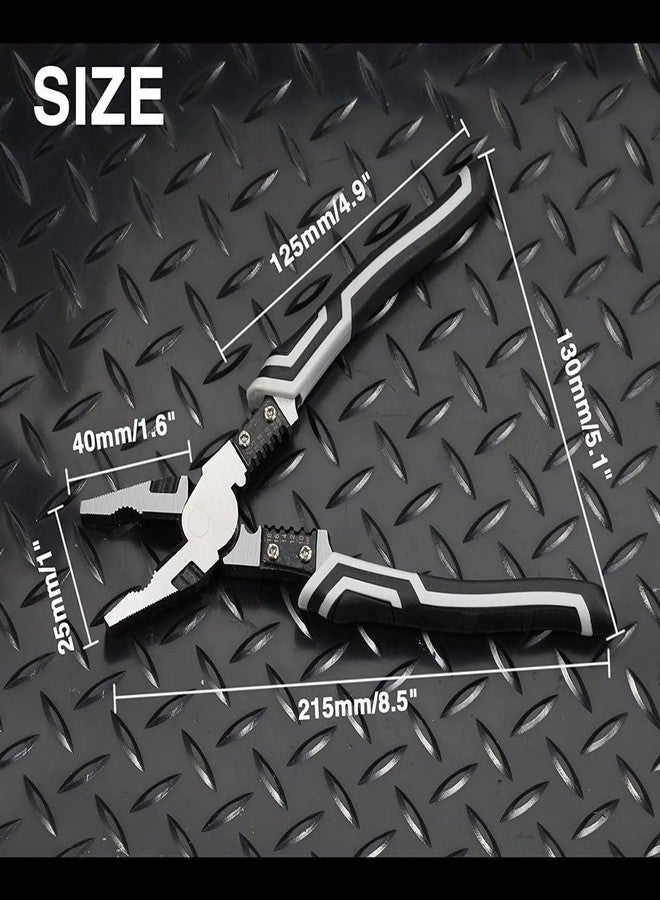 Cheet enterprise 6-in-1 Lineman Pliers Tool - Heavy-Duty Wire Stripper, Cutter, Crimper, Wrench & Gripper | Multipurpose Electrical Hand Tool for Home, Auto, HVAC, and DIY Repair Projects - Image 3