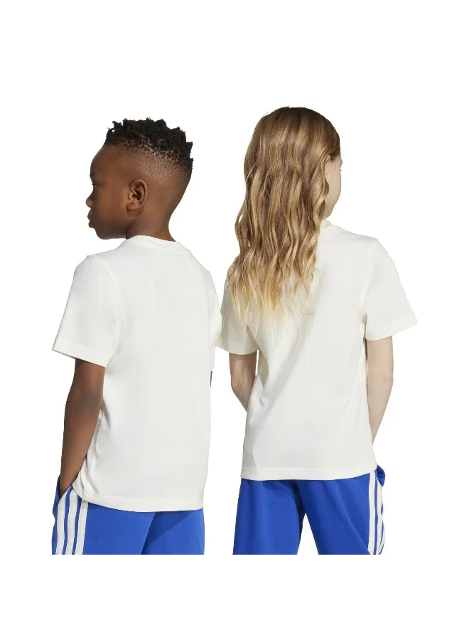 adidas تيشيرت أديراپتور تي أبيض برسومات للأطفال بأكمام قصيرة