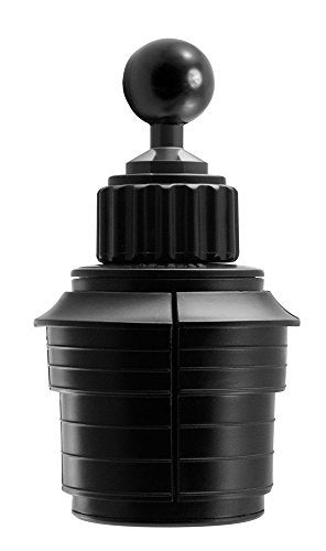 Arkon SPRM023 Cell Phone Cup Holder Mount Base for 1 Inch / 25mm Ball Double Socket Mounts, Black - Image 1