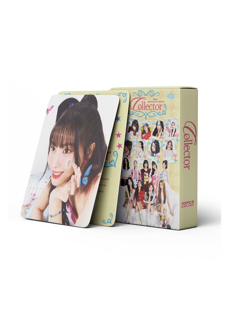 NIBEMINENT 55 Pcs Kpop TWICE SEASON'S GREETING COLLECTOR Lomo Cards Card For Fans Collection Gifts - Image 1
