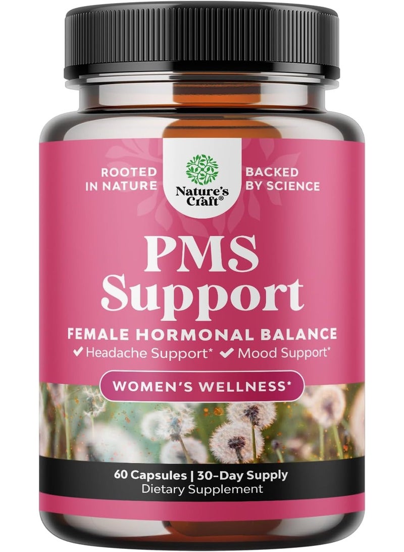 Natures Craft PMS Support, Women's Wellness* 60 Capsules - Image 1