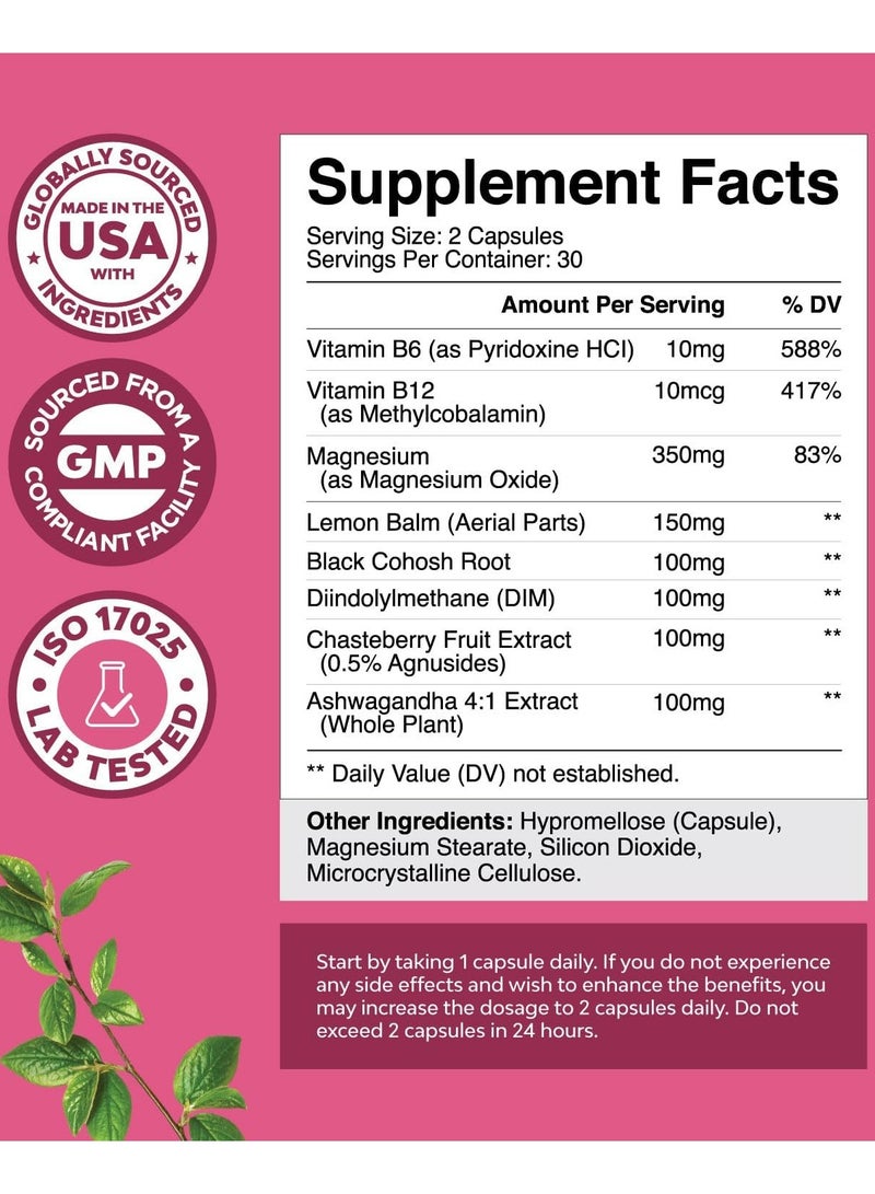 Natures Craft PMS Support, Women's Wellness* 60 Capsules - Image 2