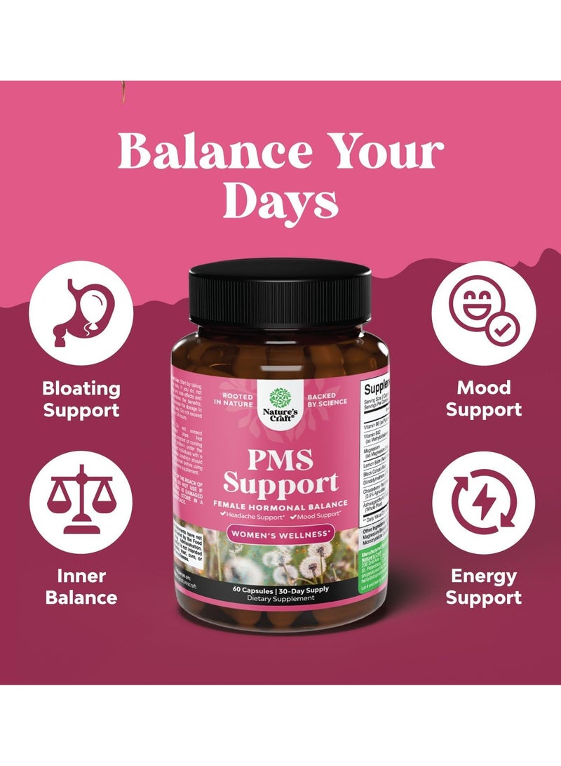 Natures Craft PMS Support, Women's Wellness* 60 Capsules - Image 5