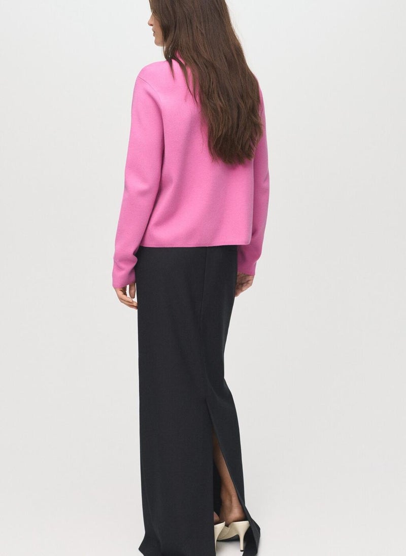 مانجو كنزة محبوكة بياقة بيركنز - Image 2