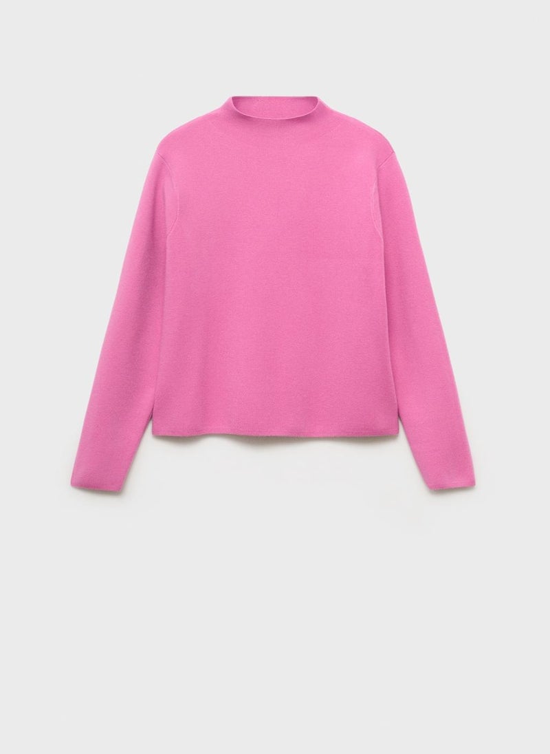 مانجو كنزة محبوكة بياقة بيركنز - Image 5