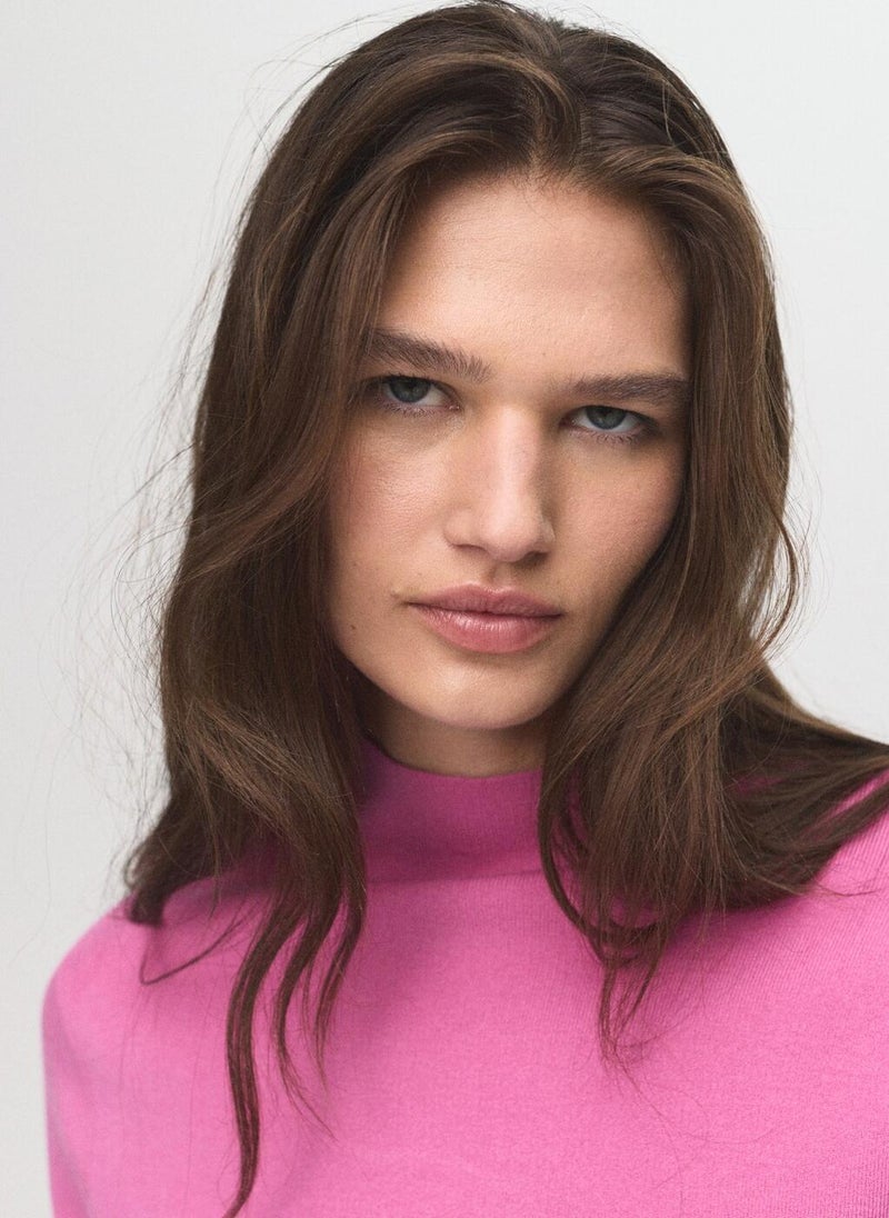 مانجو كنزة محبوكة بياقة بيركنز - Image 3