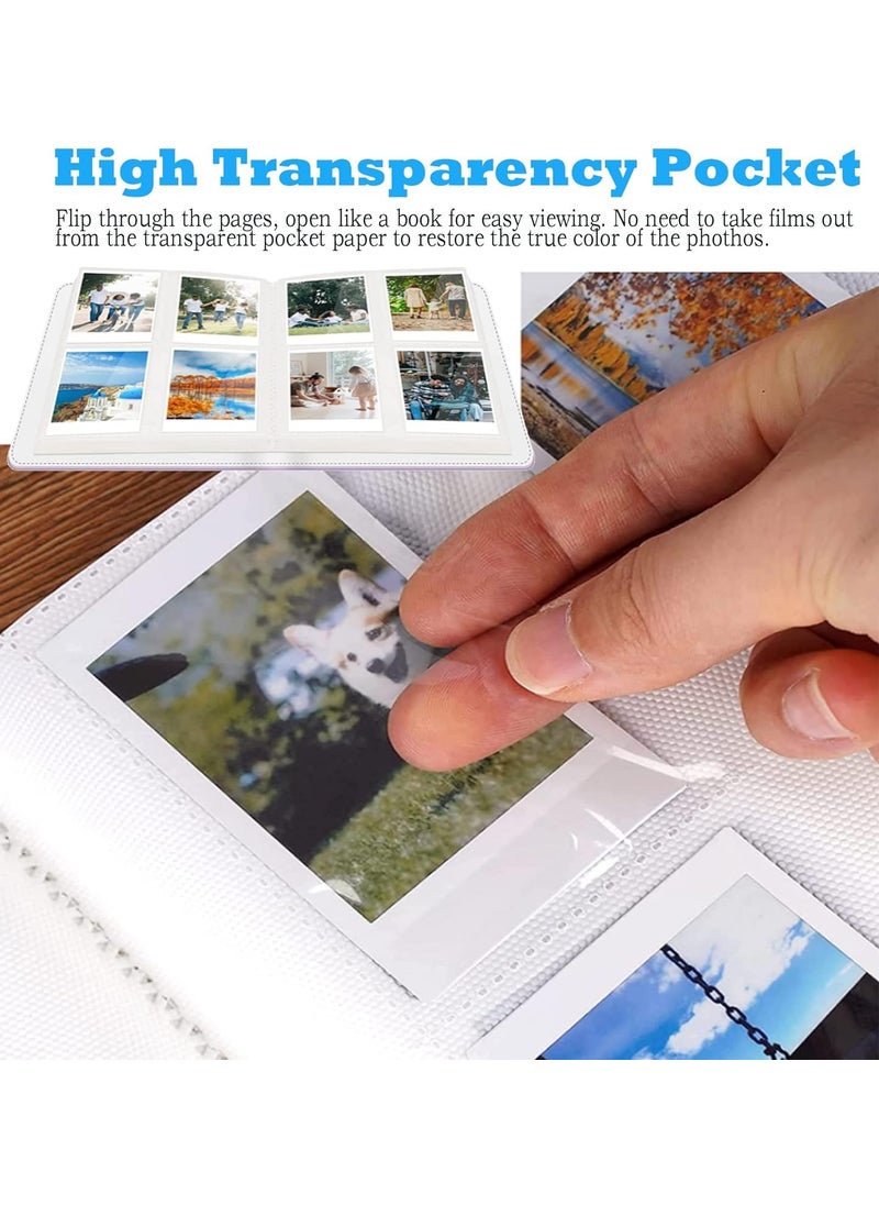 ZIKKON ZIKKON 256 Pockets Lock Photo Album Compatible with Fujifilm Instax Mini 12 11 90 70 50S 26 25 9 8S 8 7S Instant Camera Polaroid Snap SnapTouch PIC300 Z2300 Mint Zip Instant Camera Printer Blue  - Image 4
