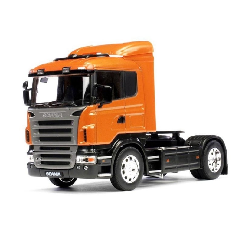 Welly - 2020 Scania R470 1/32 Diecast Model - Orange - 32625