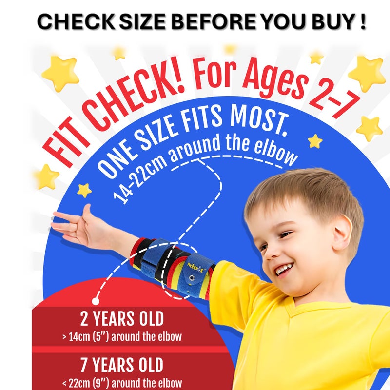 NIPIT Age 2-7 Thumb Sucking Habit STOP for Kids, Best Toddler Finger Sucking Prevention. #1 Pediatric Dentist Rated, since 2014, Keep Fingers Uncovered to Develop and Play, INCLUDES Motivation Program - Image 3