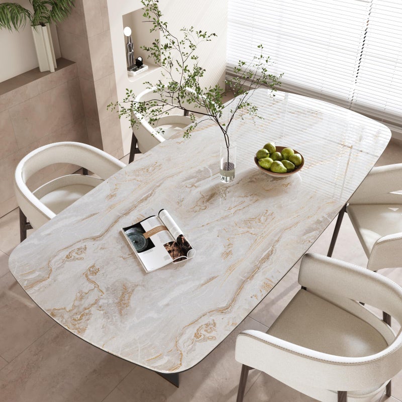 CRE8TIVE 36"x118" Wide Beige Gold Marble Contact Paper for Kitchen Countertop Peel and Stick Marble Wallpaper Removable Adhesive Waterproof Glossy Liquid Marble Vinyl Paper for Bathroom Cabinets Walls - Image 3