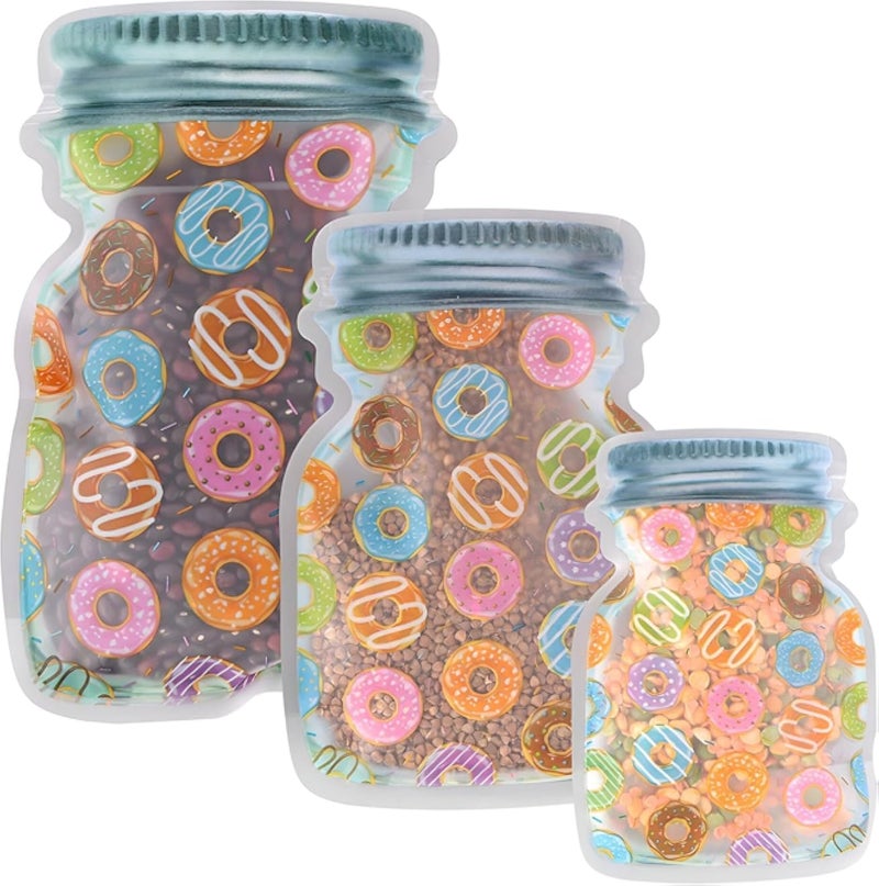 مجموعة تحضير الوجبات - مجموعة شاملة من الحاويات القابلة لإعادة الاستخدام تتميز ببرطمانات كبيرة الحجم بنقوش متنوعة وأغطية متنوعة، وهي مثالية لتحضير الوجبات والتحكم في الحصص والوجبات الخفيفة وأخذ وجباتك المنظمة إلى أي مكان.