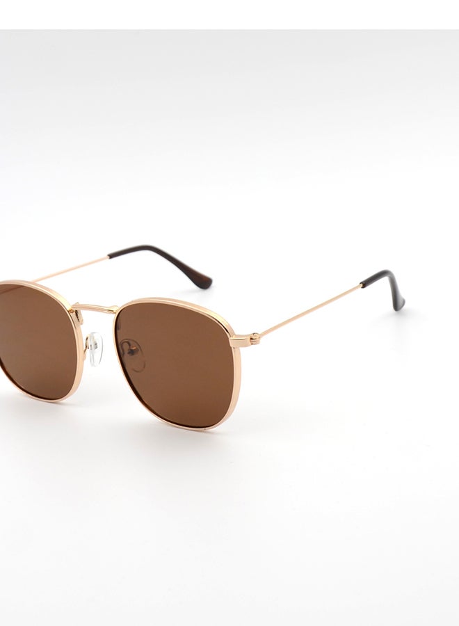 MADEYES نظارات شمسية للرجال بحماية من الأشعة فوق البنفسجية EK24M002-3 - ذهبي/أسود - Image 2