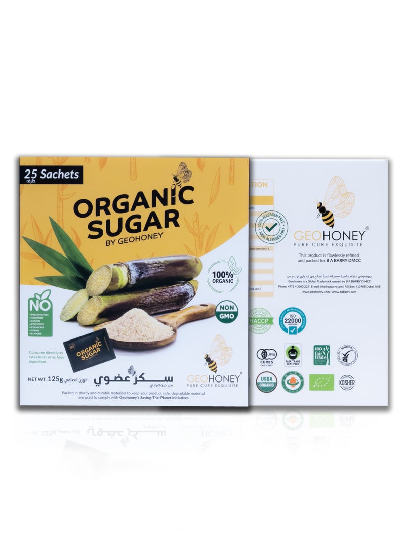 GEOHONEY Organic Sugar By Geohoney - 125 G (25 Sachets) - Image 5