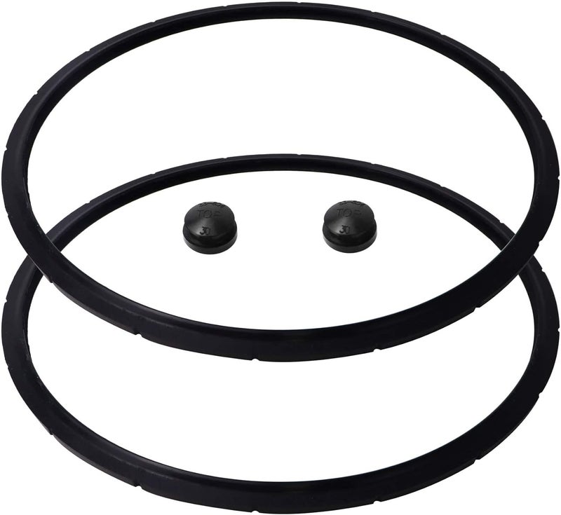 Werhoo 2 09985 for presto Pressure Canner Sealing Ring Gasket 01745 01751 01755 01781 01782 01784 presto Pressure Cooker 16 18 23 Quart Including 2 Overpressure Plug 23 quart Pressure Canner Parts - Image 1