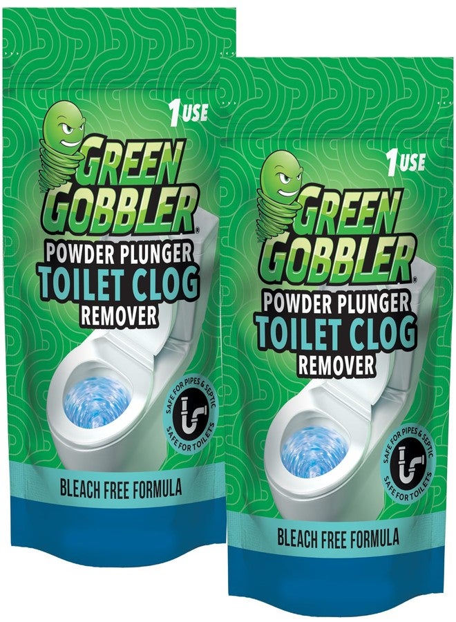 Green Gobbler POWDER PLUNGER Toilet Bowl Clog Remover - 2 Pack Net WT 16.5 oz - Image 1
