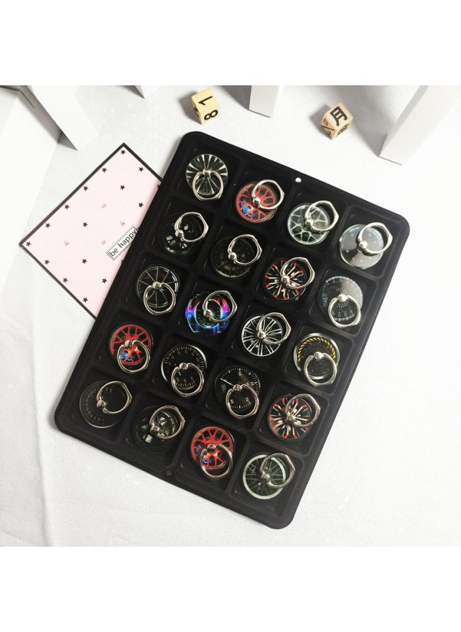 Generic 20 Full-version Ring Buckle Flower Mobile Phone Stand Desktop Stand Multi-picture Mixed Color Delivery Wholesale-Color:Wheel Bracket/20 Pieces  - Image 1