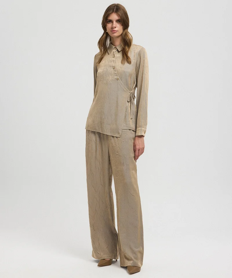 Ipekyol Asymmetric Tie Waist Shirt