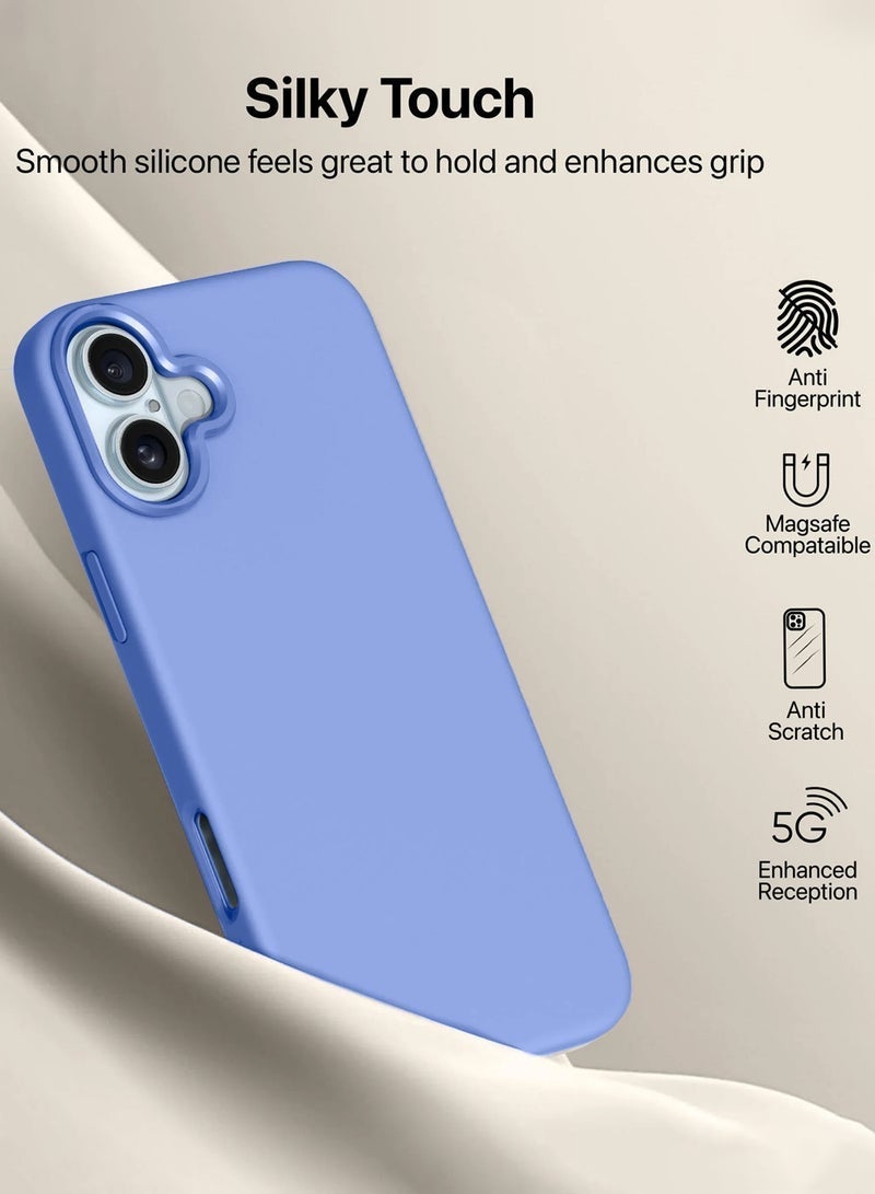 Raxoom "Apple iPhone 17 5G (2025) Soft Liquid Silicone Case Cover â€“ Slim Fit, Shockproof, Anti-Scratch & Anti-Fingerprint Protective Back Case with Microfiber Lining â€“ Lavender (MCRPSN)" - Image 3